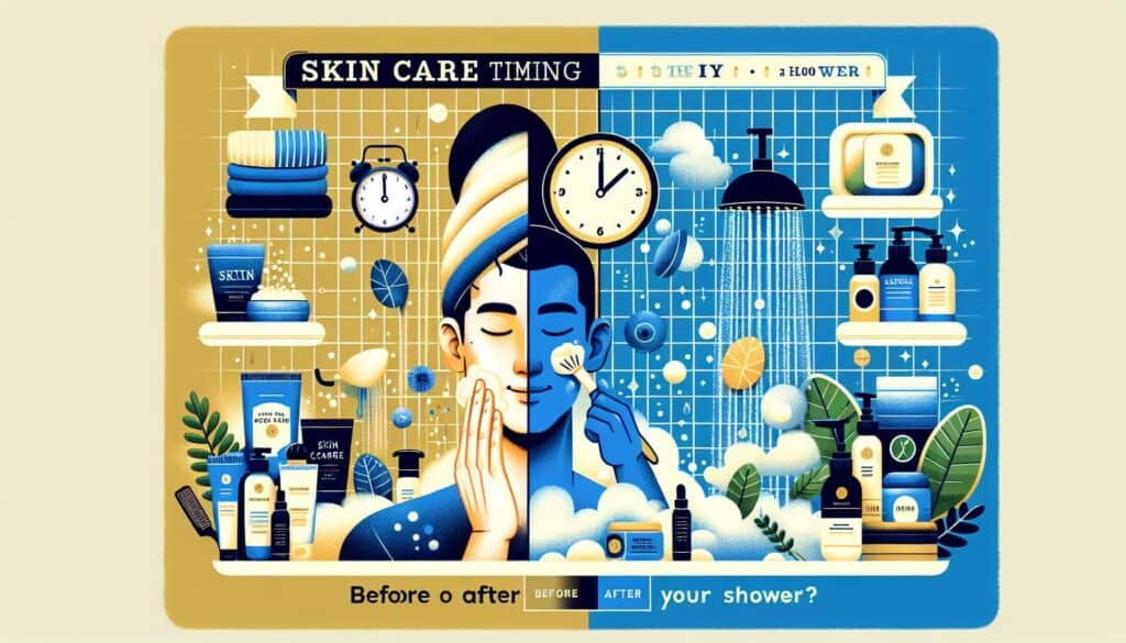 skin care before or after shower